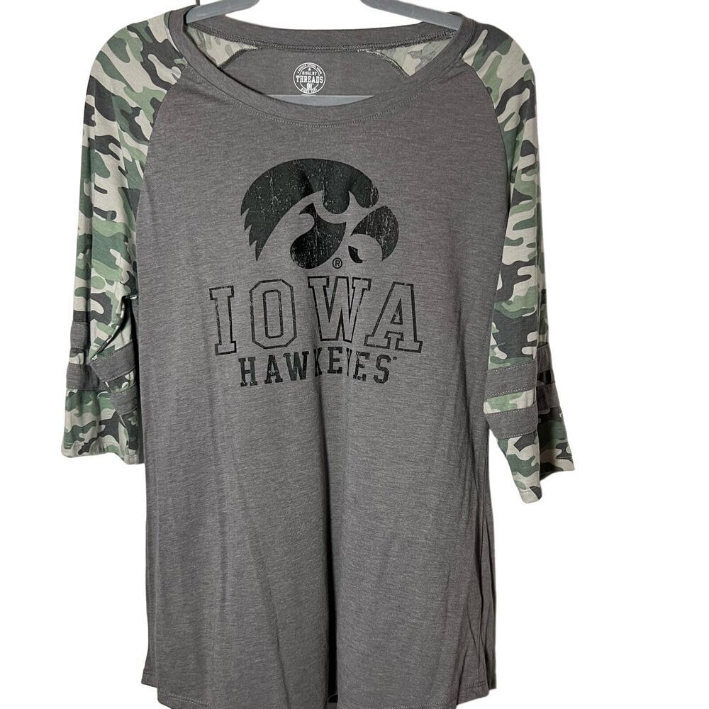 Rivalry Threads Iowa Hawkeyes 3/4 Sleeve Tshirt Size Large - Picture 2 of 6